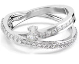 Swarovski Hyperbola Crisscross Ring Size 52 (5.75)