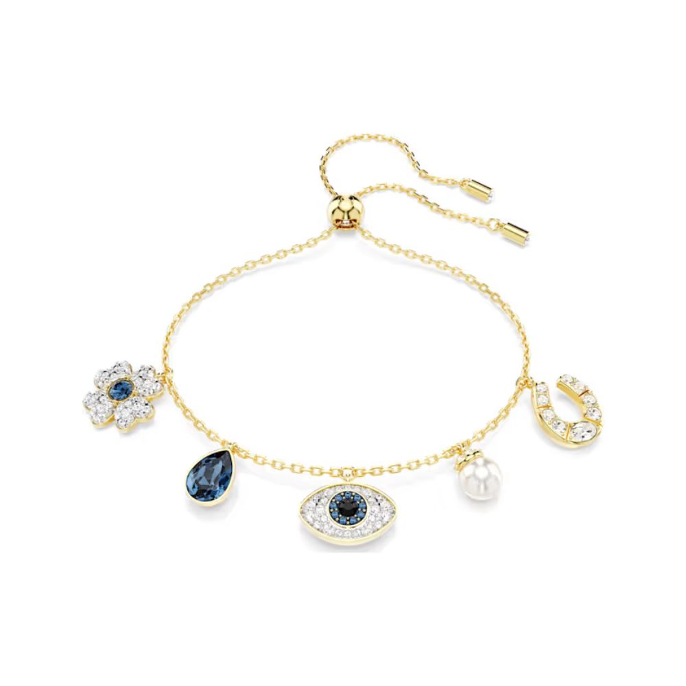 Symbolica Yellow Gold Tone Charm Bracelet