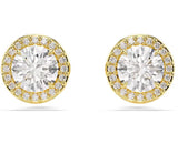 Swarovski Una Yellow Gold Stud Earrings