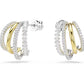 Swarovski Hyperbola Yellow Gold Four Strand Hoop