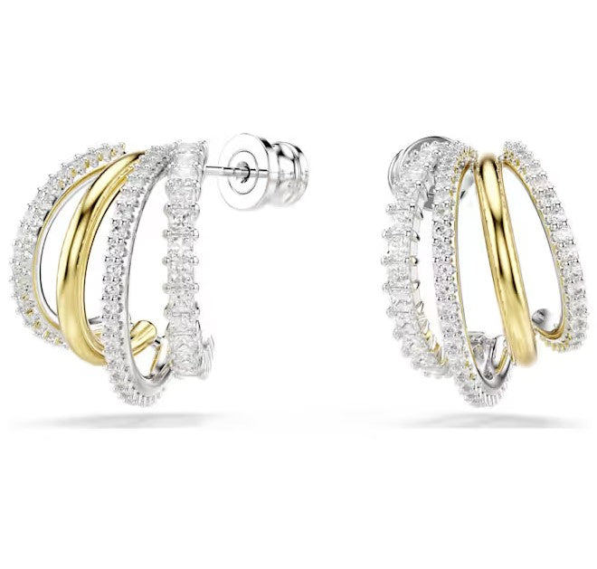 Swarovski Hyperbola Yellow Gold Four Strand Hoop