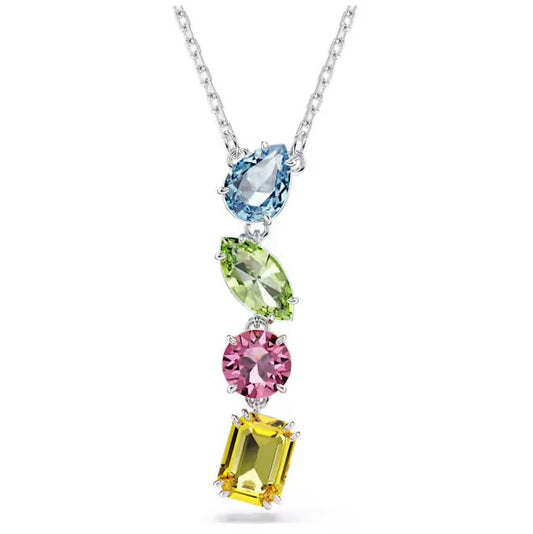Swarovski Gema Four Multi Colored Stone Pendant