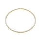 Remix Yellow Gold Tone Tennis Necklace