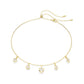 Imber Yellow Gold Tone Dangel Necklace