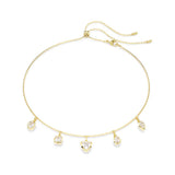Imber Yellow Gold Tone Dangel Necklace