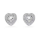 Angelic Stud Heart Earrings