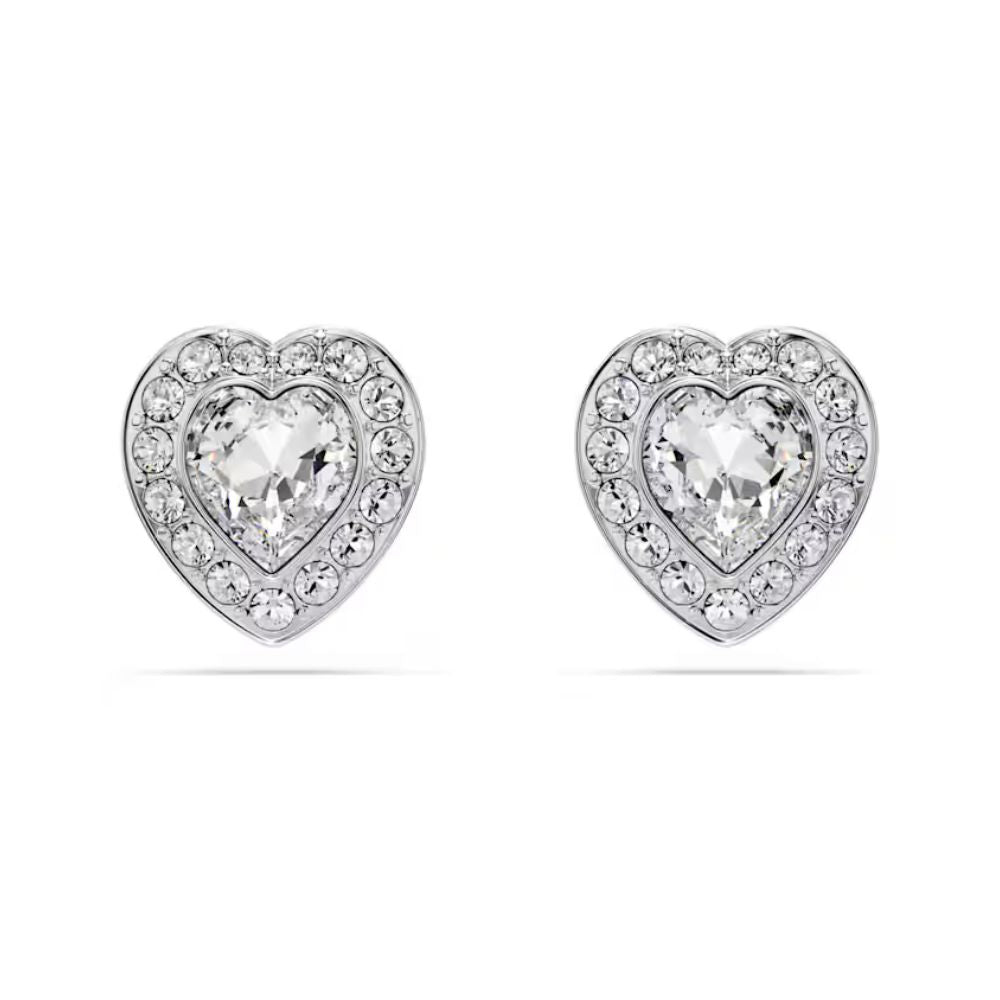 Angelic Stud Heart Earrings