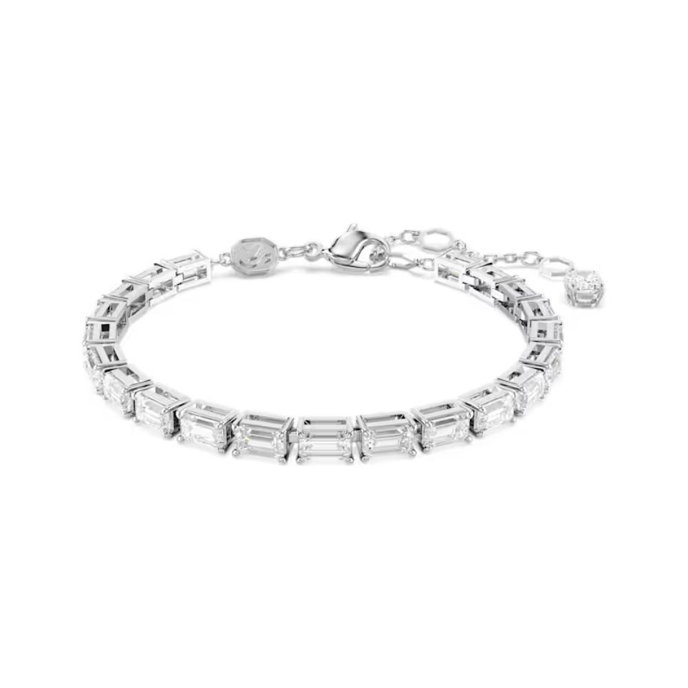 Matrix Petite Emerald Cut Clear Crystal Bracelet