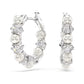 Matrix Pearl & Clear Earrings
