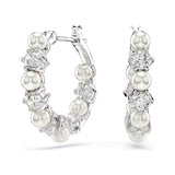 Matrix Pearl & Clear Earrings