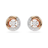 Dextera Rose Gold Tone Circle Earrings