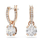 Constella Rose Gold Tone Clear Drop Earring