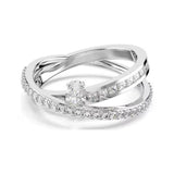 Hyperbola Crisscross Ring