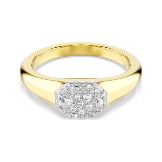 Yellow Gold Tone Dextera Mixed Cut Ring