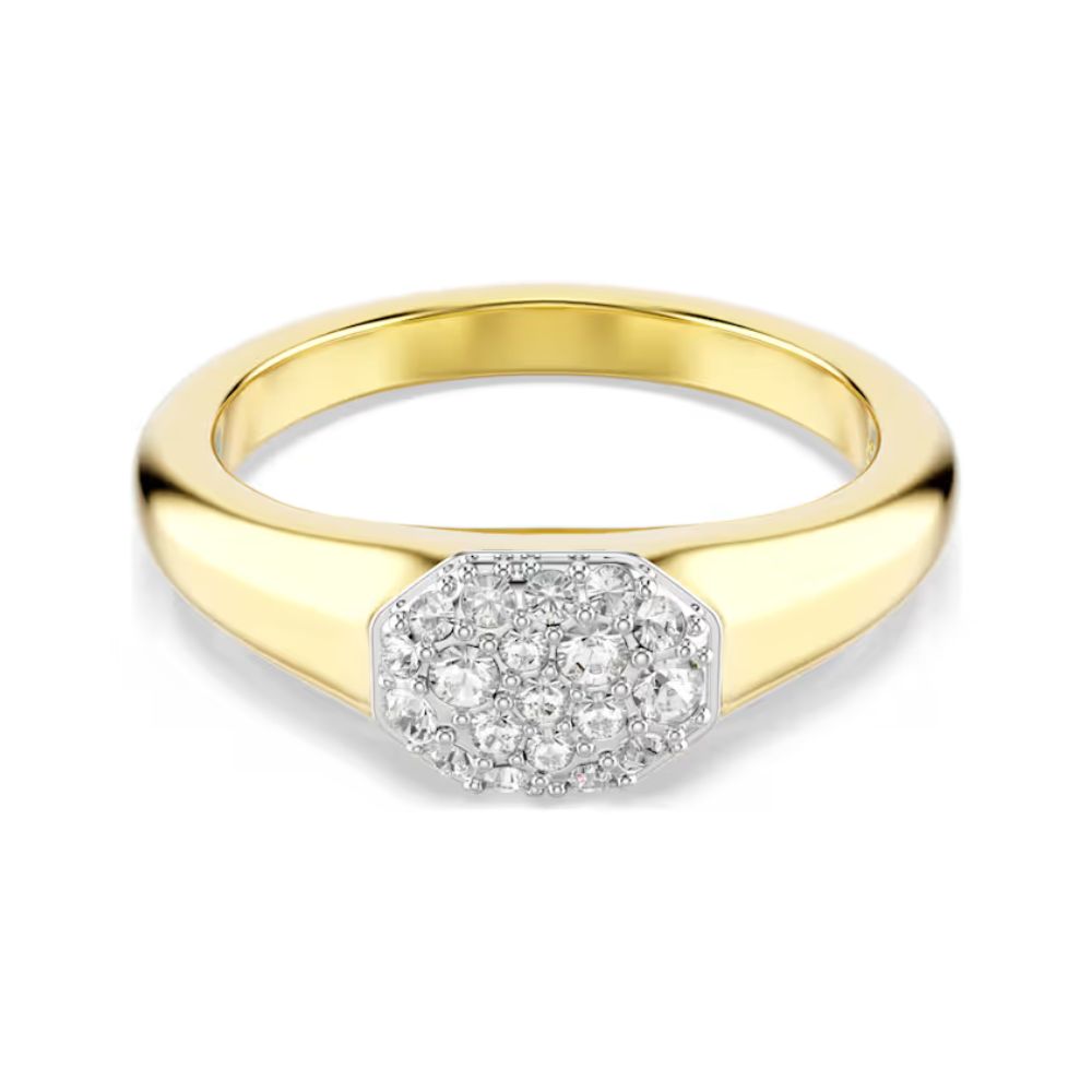 Yellow Gold Tone Dextera Mixed Cut Ring