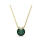 Yellow Gold Tone Bella Circle Pendant