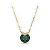 Yellow Gold Tone Bella Circle Pendant
