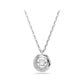 Swarovski Dextera Circle Pendant with Floating Clear Stone
