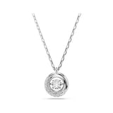 Swarovski Dextera Circle Pendant with Floating Clear Stone