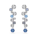 Constella Small Stone Drop Earrings with Blue & Clear Earrings