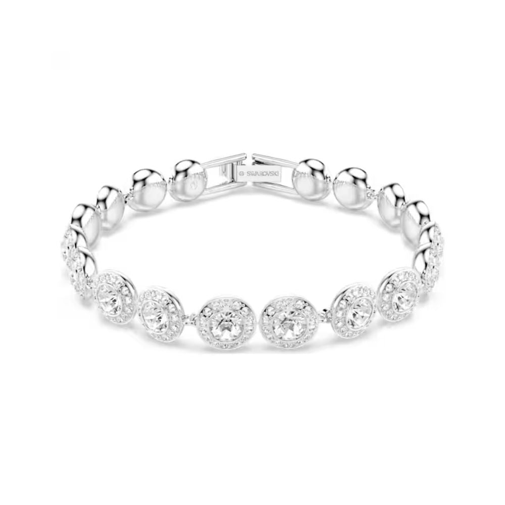 Una Clear Circle Tennis Bracelet