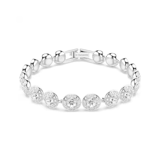 Una Clear Circle Tennis Bracelet