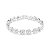 Una Clear Circle Tennis Bracelet