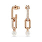 Rose Gold Constella Link Earrings