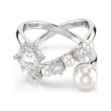 Matrix Pearl & Clear Ring