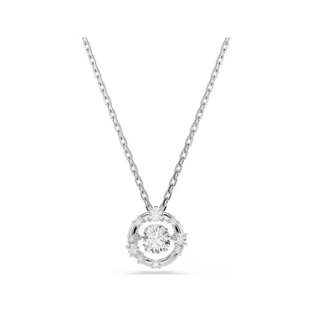 Circle Clear Stone Pendant