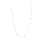 Una Yellow Gold Tone Circle Station Necklace