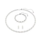Matrix 3pc Set Pearl & Clear Stone