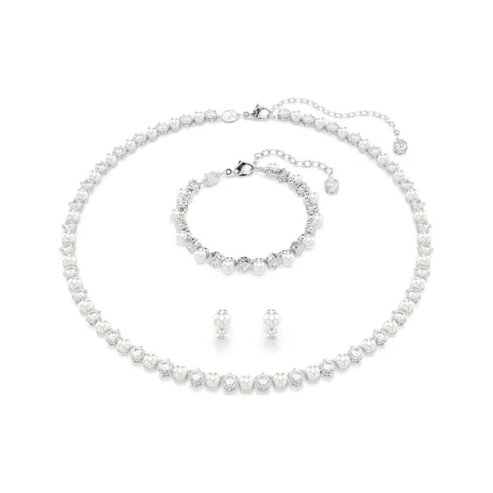 Matrix 3pc Set Pearl & Clear Stone