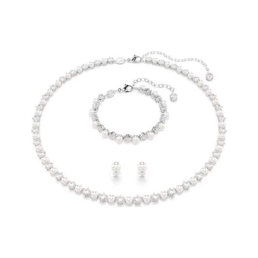 Matrix 3pc Set Pearl & Clear Stone
