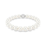 Matrix Pearl with Silver Bead Bracelet