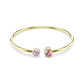 Swarovski Chroma Gold Tone Flex Bangle with Multi Stone
