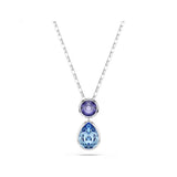 Chrome Silver Rever Multi Stone Necklace