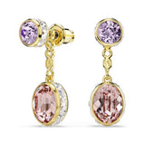 Chroma Gold Tone Crystal Stud Earrings