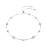 Una Double Sided Station Circle Necklace