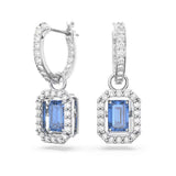 Millenia Drop Earrings with Clear & Blue Stones