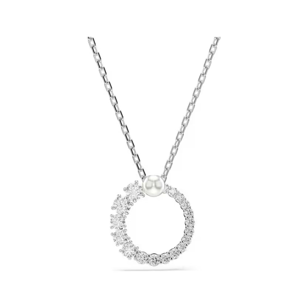 Matrix Circle Pendant with Pearl