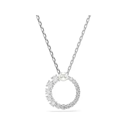 Matrix Circle Pendant with Pearl