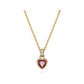 Chroma Yellow Gold Tone Heart Pendant
