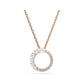 Matrix Rose Gold Tone Circle Pendant