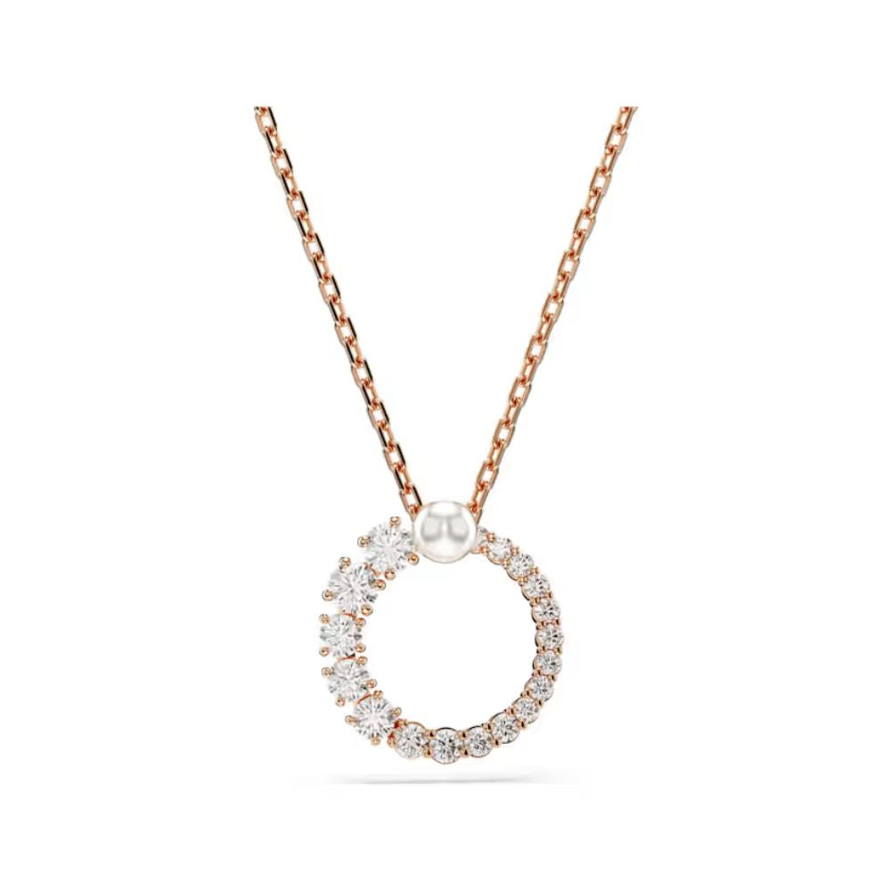 Matrix Rose Gold Tone Circle Pendant