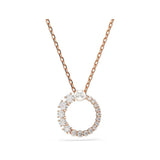 Matrix Rose Gold Tone Circle Pendant