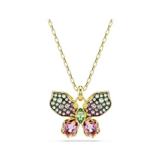 Idyllia Yellow Gold Tone Butterfly Pendant