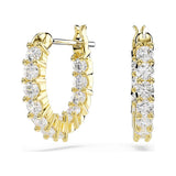 Yellow Gold Tone Matrix Earrings