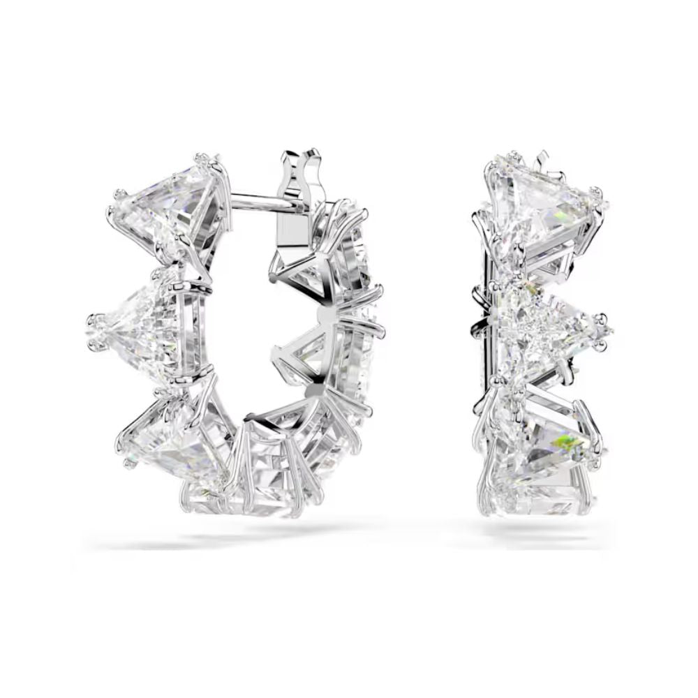 Millenia Clear Stone Hoop Earrings