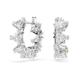 Millenia Clear Stone Hoop Earrings